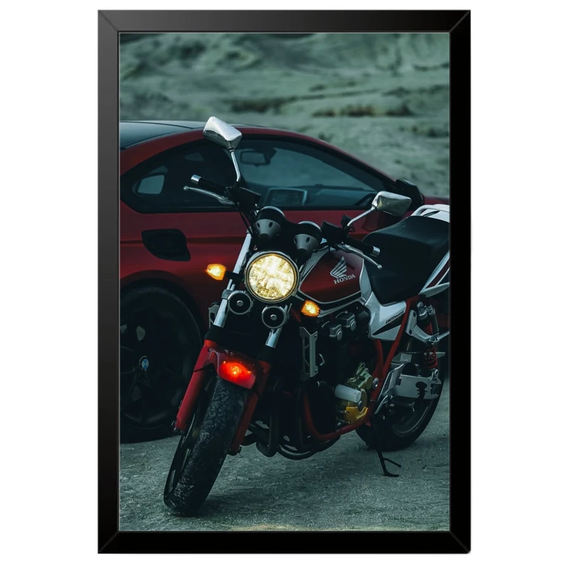 تابلو بکلیت طرح موتور سنگین هوندا سی بی HONDA CB1300 مدل B-pe130133 فریم مشکی