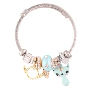 دستبند زنانه مدل گربه کد B3446