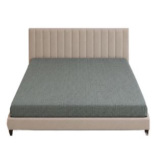 ملحفه پلی استر پنبه مدل کشدوزی شده دو نفره سایز 200x180 سانتیمتر