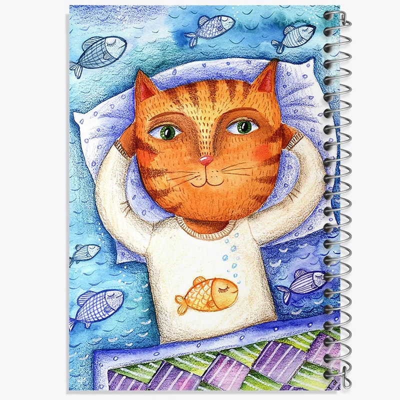 دفتر نت موسیقی 50 برگ خندالو مدل گربه کد 5030