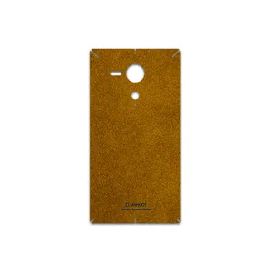 MAHOOT Brown-Chamois-Leather Cover Sticker for Sony Xperia SP