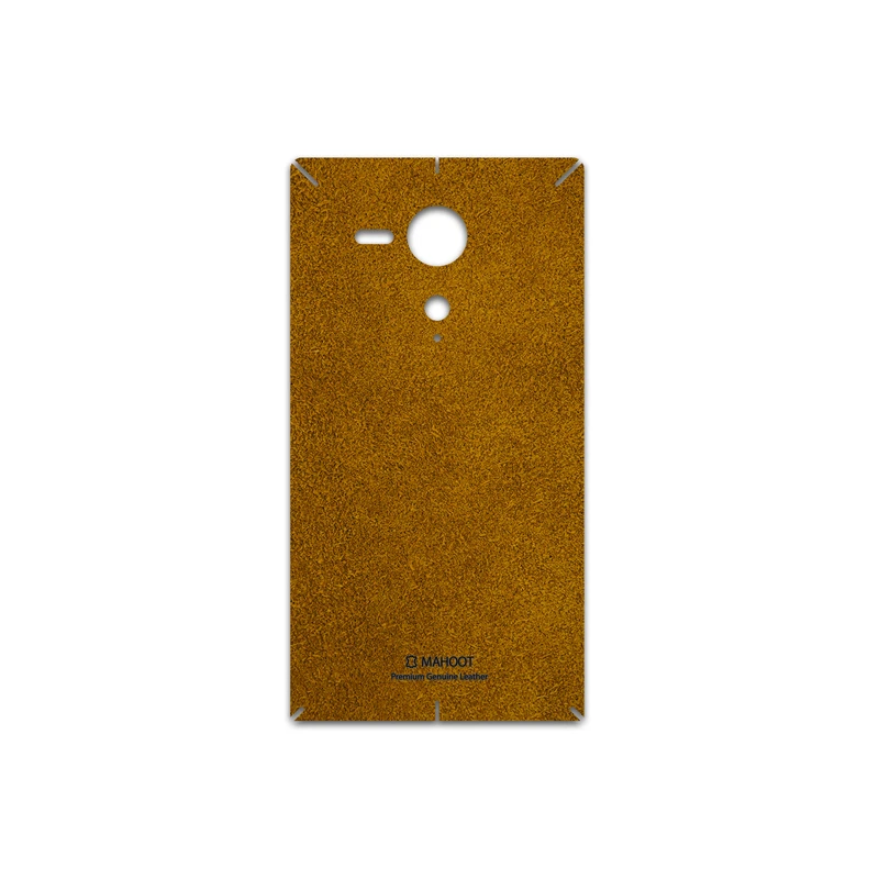 برچسب پوششی ماهوت مدل Brown-Chamois-Leather مناسب برای گوشی موبایل سونی Xperia SP