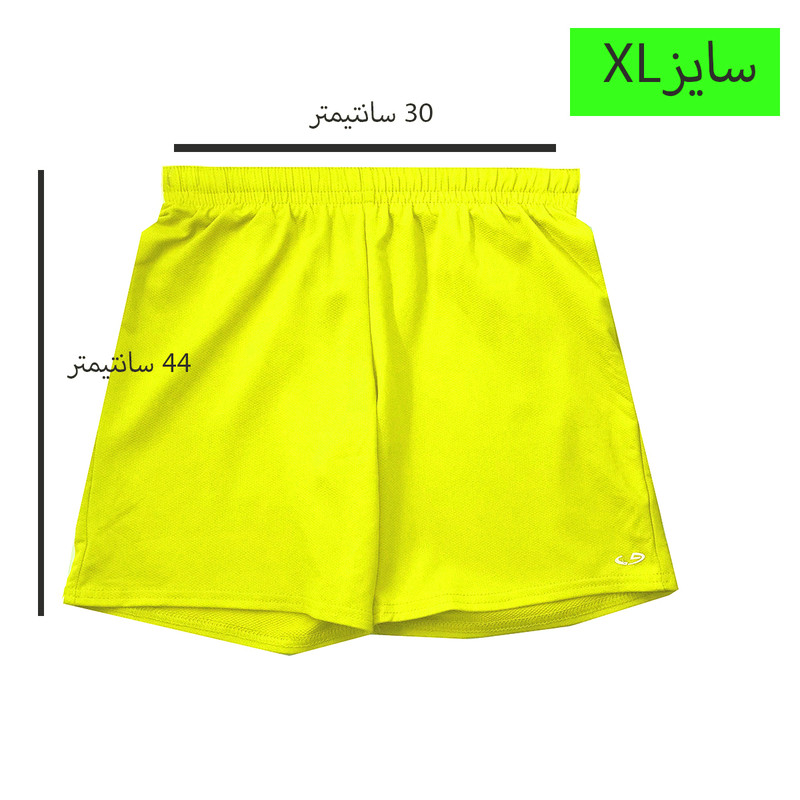 شلوارک ورزشی دخترانه چمپیون مدل sport رنگ زرد شلوارک ورزشی دخترانه چمپیون مدل sport رنگ زرد