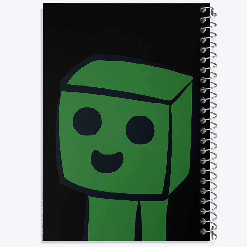 دفتر لیست خرید 50 برگ خندالو طرح بازی ماینکرافت (Minecraft) کد 37005