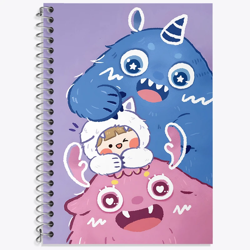 دفتر لغت 50 برگ خندالو طرح رورو جامپ کیوت کد N3902