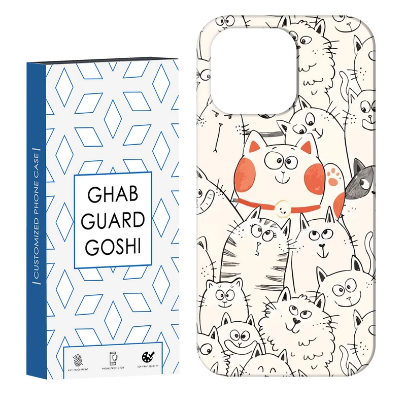 کاور قاب گارد گوشی طرح گربه کد Dimo-024 مناسب برای گوشی موبایل اپل IPHONE 16 PRO   