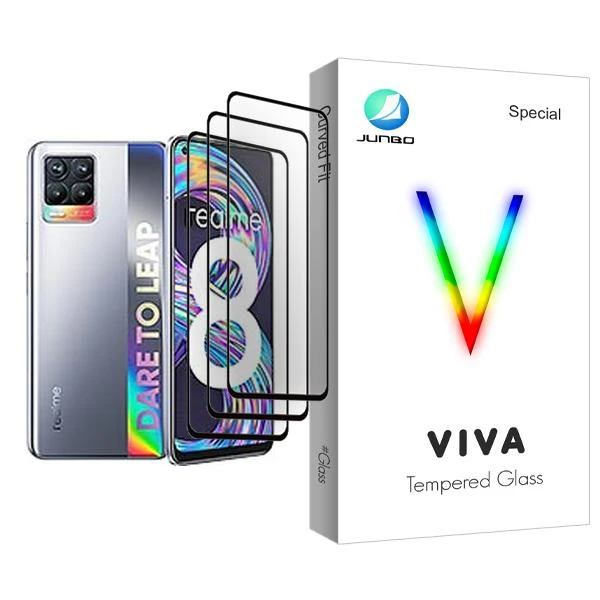 محافظ صفحه نمایش جانبو مدل Viva Glass MIX003 مناسب برای گوشی موبایل ریلمی 8 بسته سه عددی