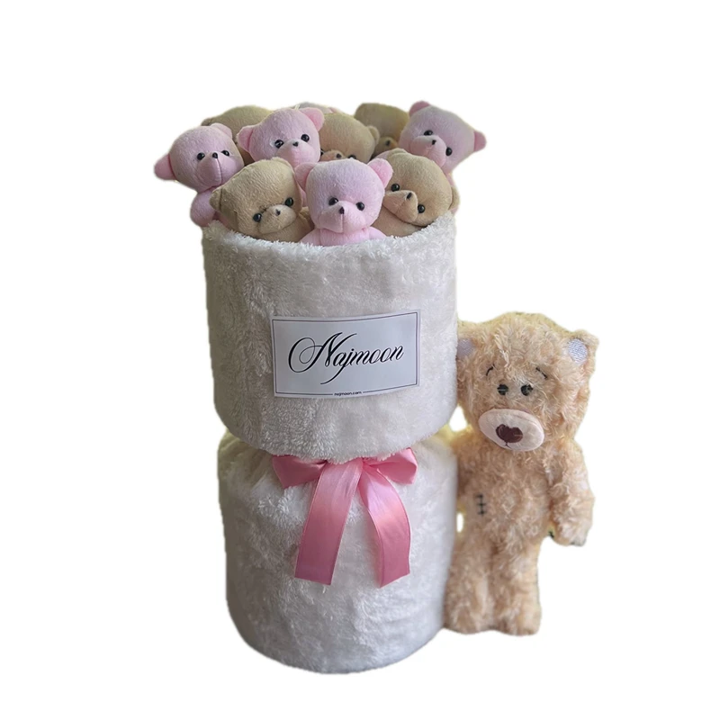 ست هدیه عروسک مدل  دسته گل