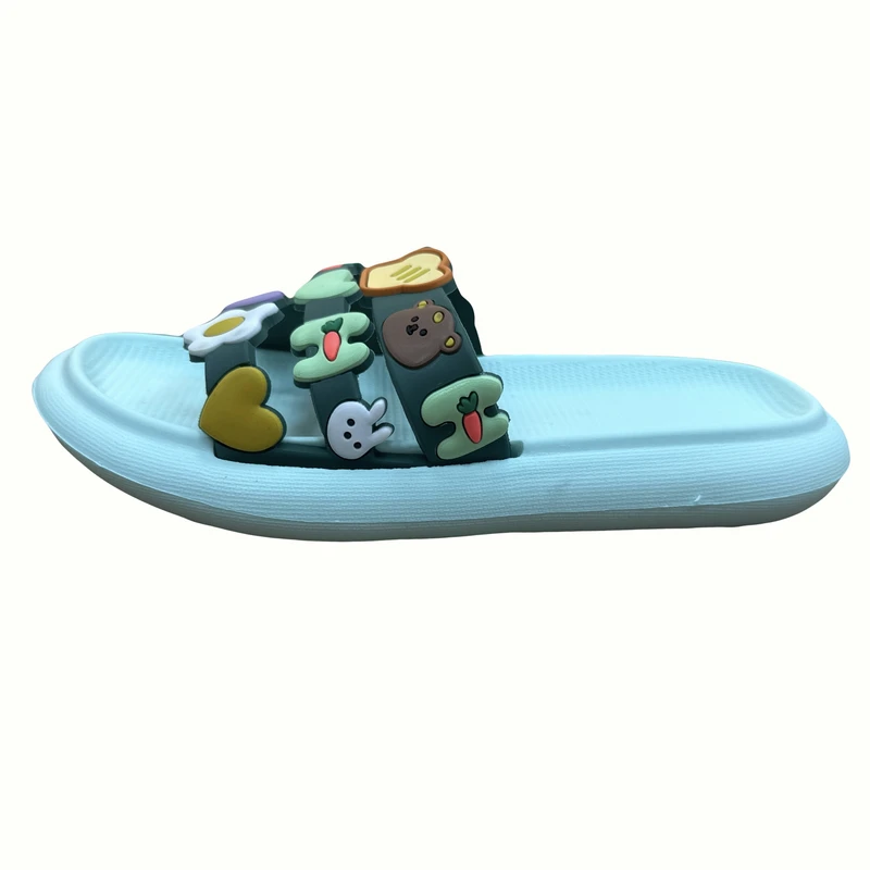 دمپایی حمام بچگانه زیتون مدل کیوت کد Gr-01