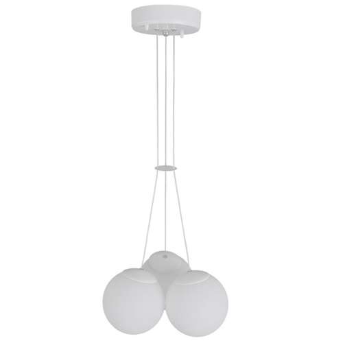 لوستر آویز سه شعله چشمه نور کد AB1224/3-WT