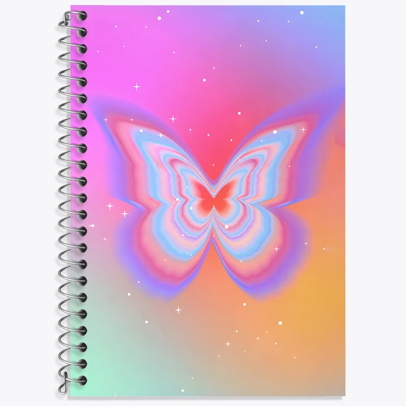 دفتر لغت 50 برگ خندالو طرح پروانه کد N4804