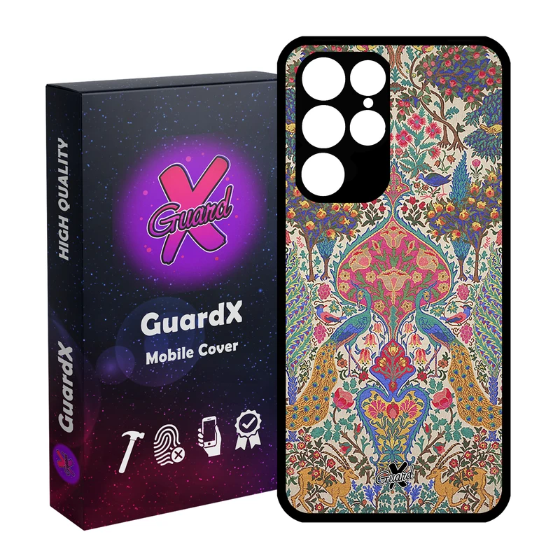 کاور گارد ایکس طرح سنتی مدل Glass10225 مناسب برای گوشی موبایل سامسونگ Galaxy S22 Ultra