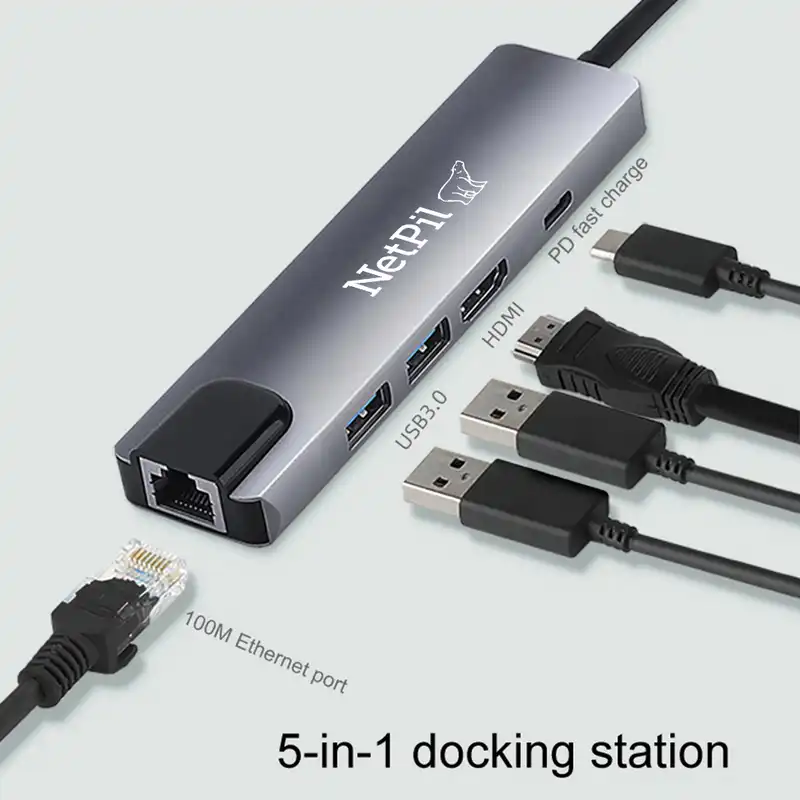 هاب 5 پورت USB-C نت پیل مدل 8023