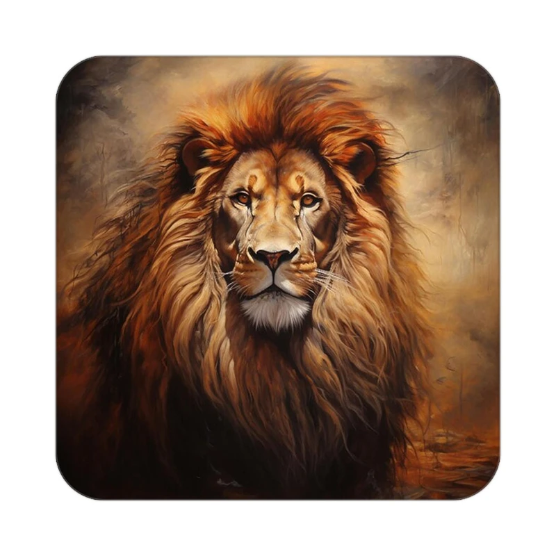 زیر لیوانی کاکتی طرح شیر مدل mp23591