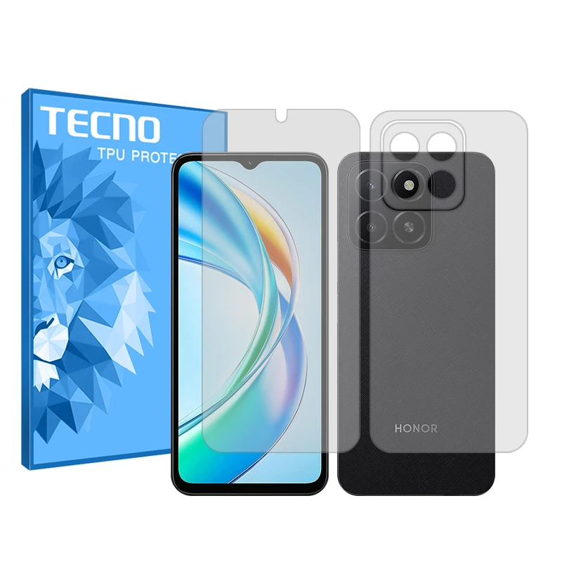 محافظ صفحه نمایش شفاف تکنو مدل Resistant‌ مناسب برای گوشی موبایل آنر X5b به همراه محافظ پشت گوشی