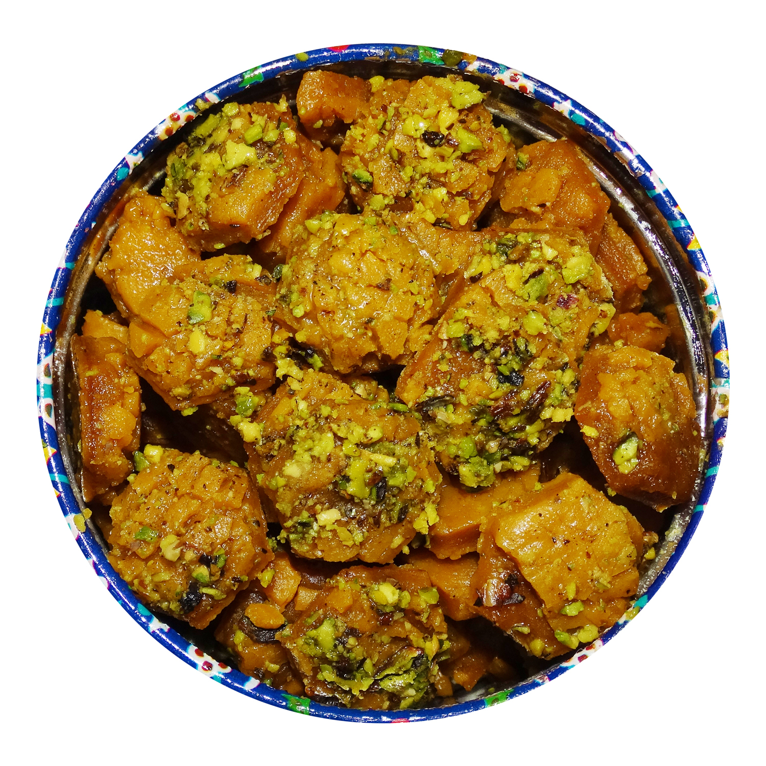 سوهان حبه کره ای زعفرانی مخصوص بازار دهکده - 400 گرم