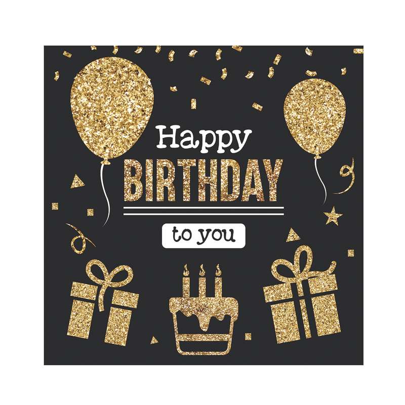 بنر تولد طرح بادکنک و جعبه کادو و ستاره کد 065100100