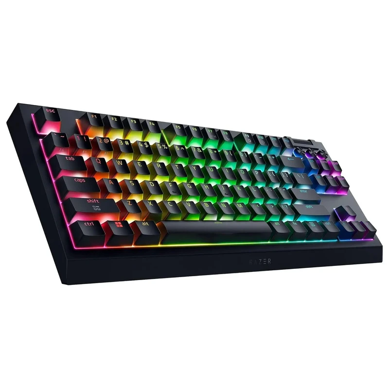 کیبورد بی‌سیم گیمینگ ریزر مدل BlackWidow V4 TKL HyperSpeed