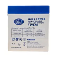 باتری یو پی اس 12 ولت 5 آمپر ساعت ایبیزا مدل&nbsp;IBZ 12-5