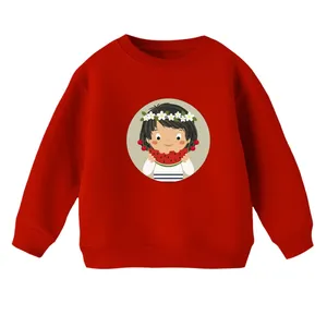 سویشرت بچگانه مدل دخترک یلدایی کد  25 رنگ قرمز