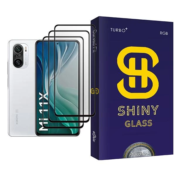 محافظ صفحه نمایش آتوچبو مدل Shiny Glass MIX003 مناسب برای گوشی موبایل شیائومی Mi 11X بسته سه عددی