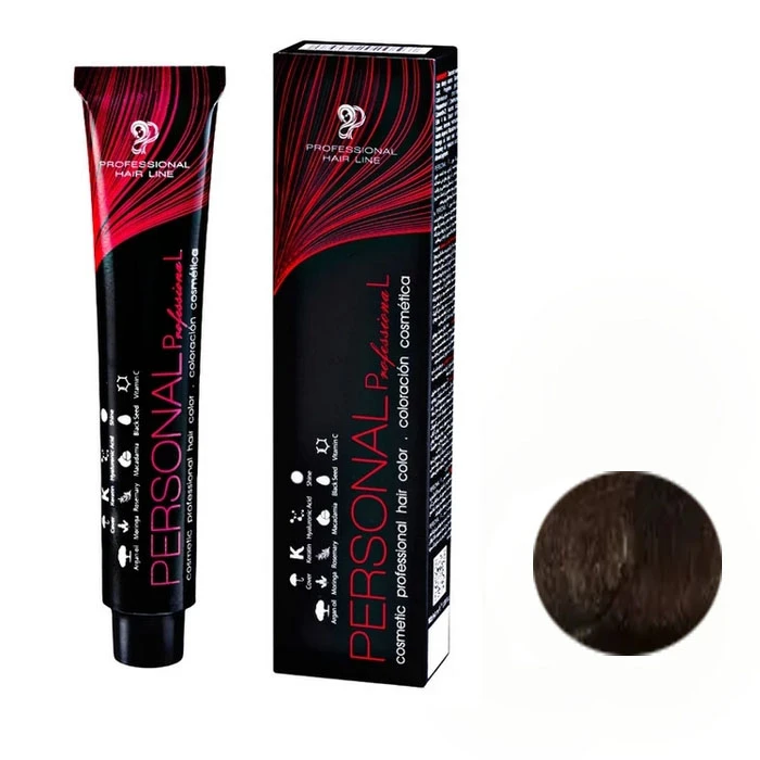 رنگ مو پرسونال پی ال شماره 7.11 حجم 100 میلی‌لیتر رنگ بلوند خاکستری متوسط قوی