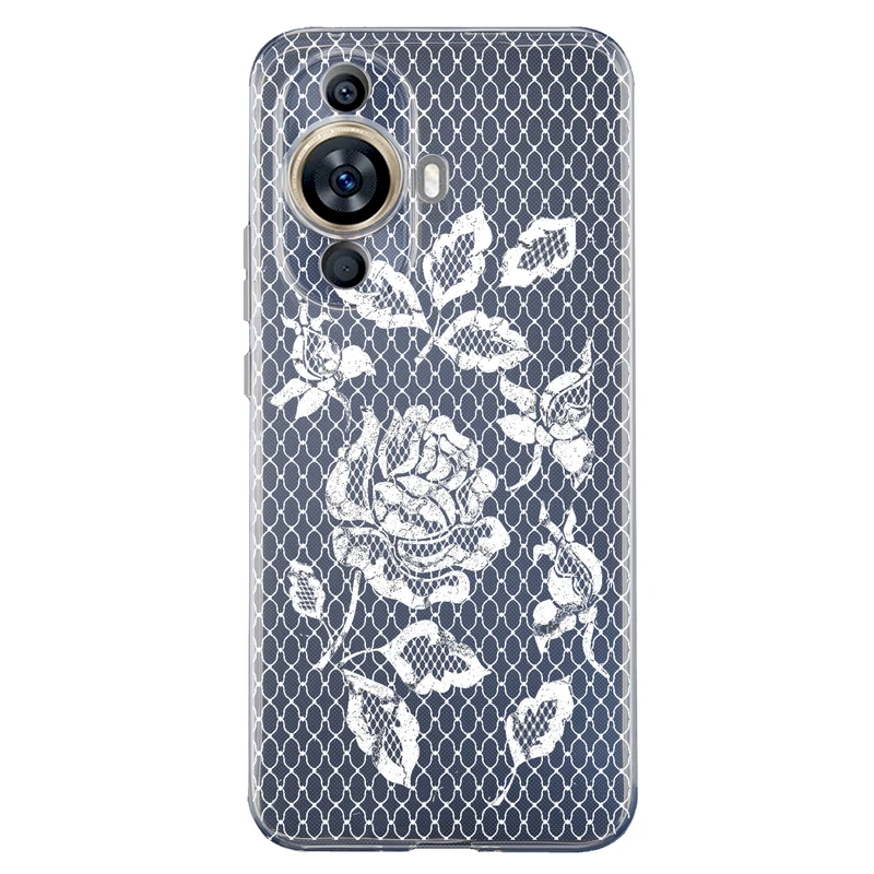 کاور مگافون طرح گل مدل C43-W مناسب برای گوشی موبایل هوآوی Nova 11  