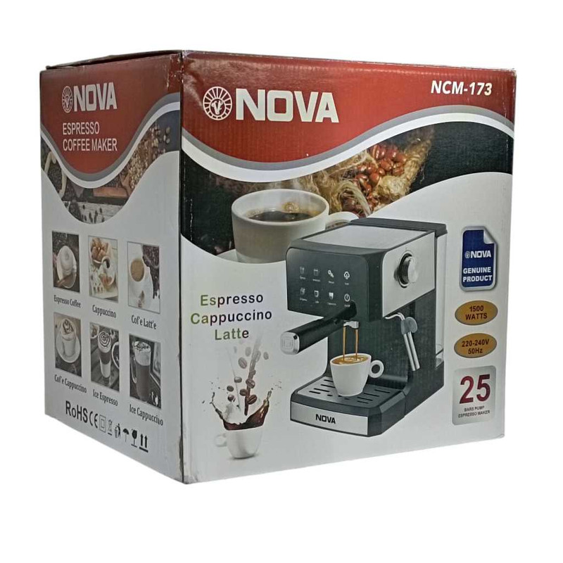 اسپرسو ساز ۱۶۰۰ میلیلیتر نوا مدل NCM-173 اسپرسو ساز ۱۶۰۰ میلیلیتر نوا مدل NCM-173