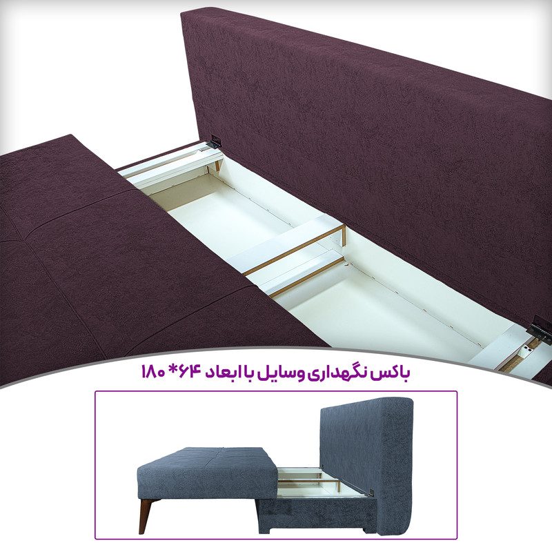 مبل تختخواب شو 3 نفره مدل کمجا کد 7005