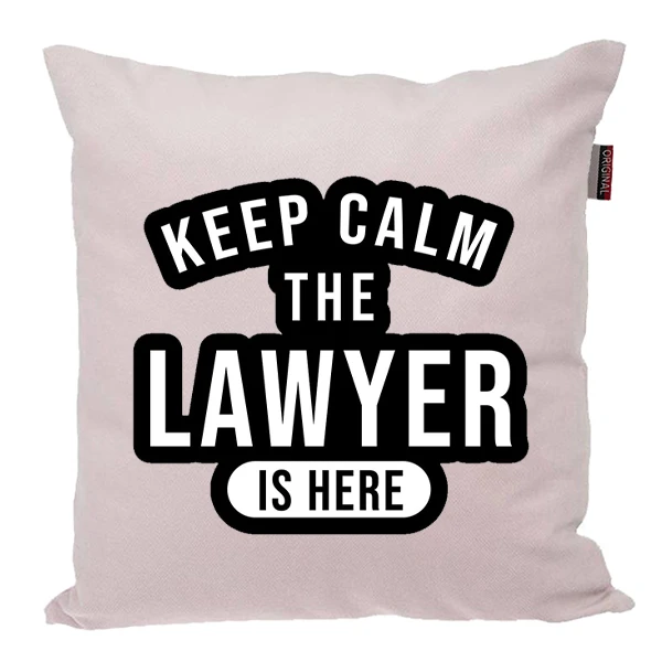 کوسن پاد آفرین مدل وکیل دانشجو حقوق وکالت کد PK301568 سایز 30*30 سانتی متر