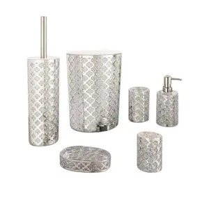 ست سرویس بهداشتی 6 تکه لیمون مدل گل دار HS1