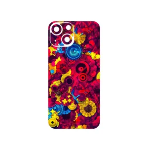 MAHOOT Vector Flower Garden Digital Art Cover Sticker for Apple iPhone 13 Mini