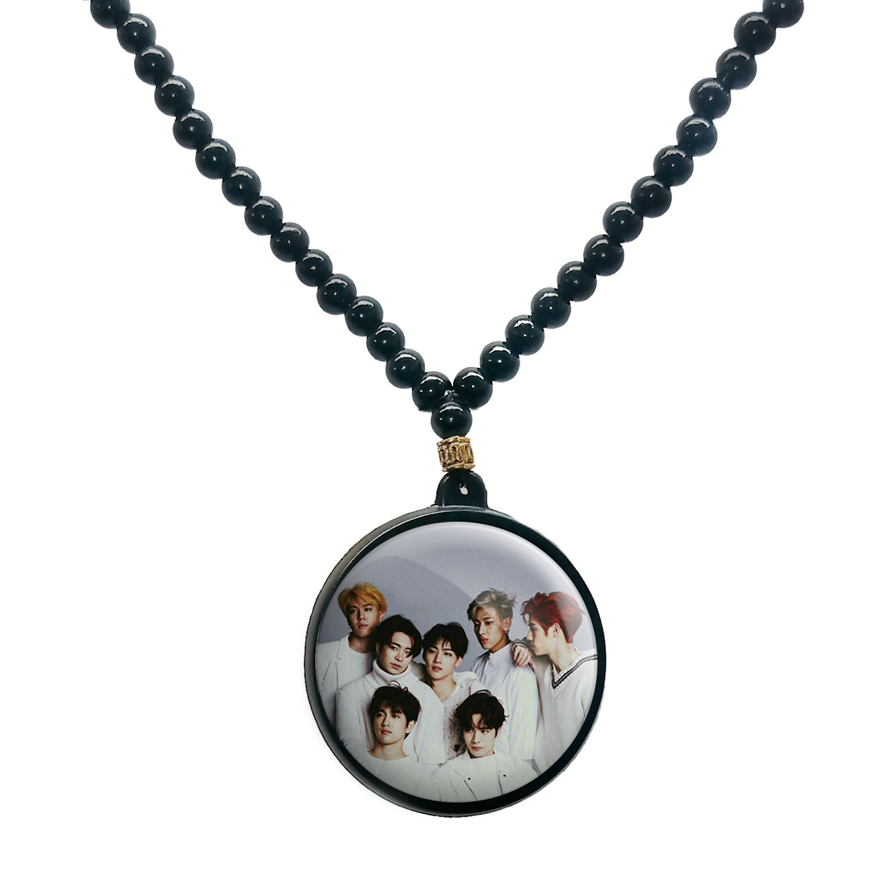 گردنبند پرمانه طرح GOT7 کد pmd.19231 مدل دو طرفه