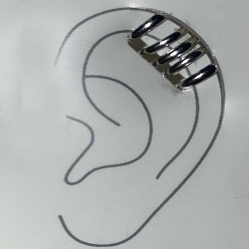 پیرسینگ نقره زنانه آی ام مدل کلیپسی