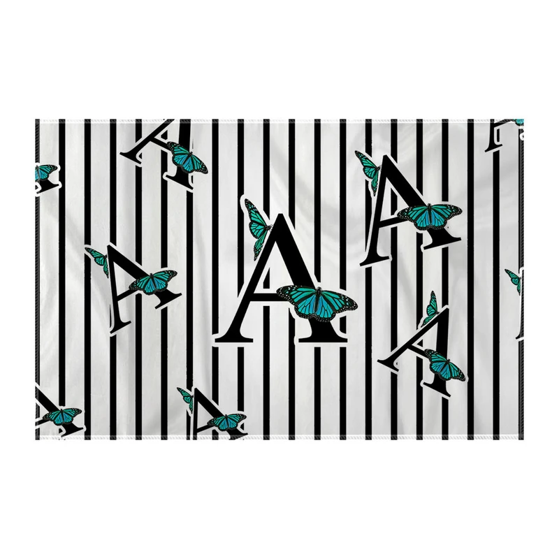 کاغذ کادو ترمه طراحان ایده مدل حرف A پروانه ای کد cfp3003