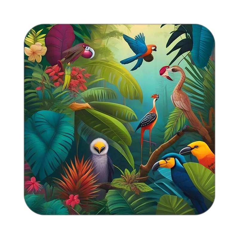 زیر لیوانی کاکتی طرح حیوانات رنگی مدل mp26465