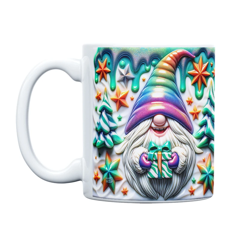 ماگ حس آمیزی طرح کریسمس مدل گنوم انرژی مثبت کد 28