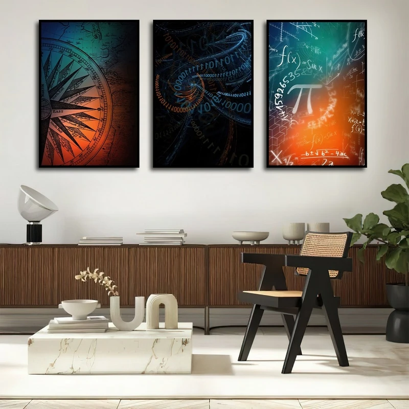 تابلو بکلیت طرح فرمول کتاب ریاضی مدل شاین اکلیلی کد B-2823 مجموعه 3 عددی