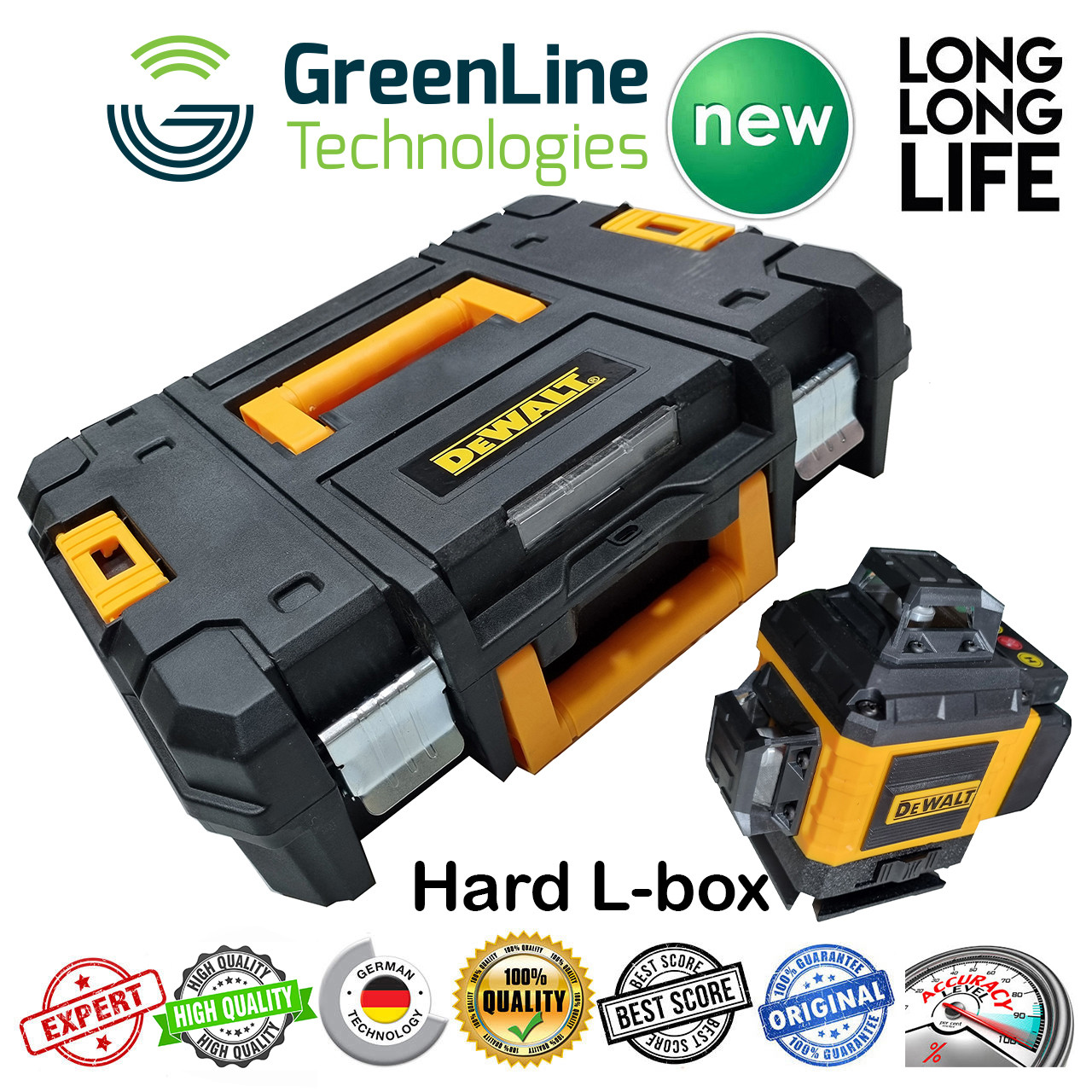 تراز لیزری  مدل ترکیبی نور سبز کد 16Lines-BOX -360