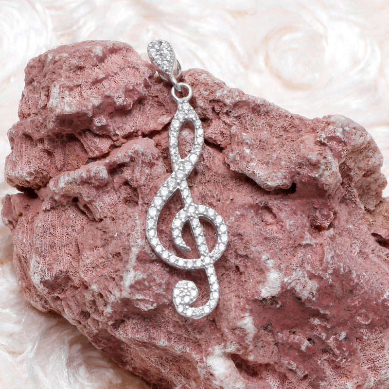 آویز گردنبند نقره زنانه مدل AVN_N10