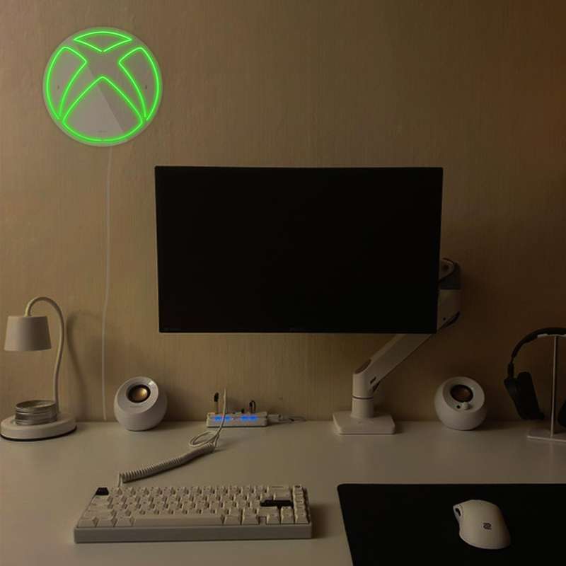چراغ دیواری نئون دیزاین طرح Xbox-GL_GR