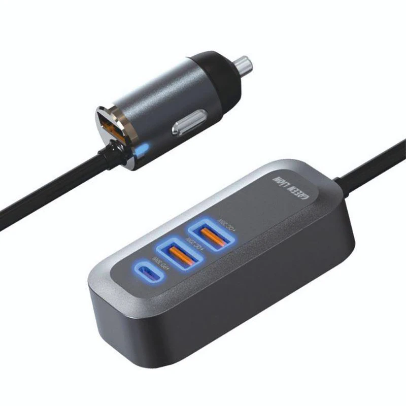 شارژر فندکی گرین لاین مدل Triple QC & PD