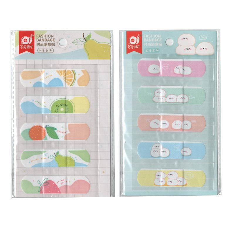 چسب زخم مدل فانتزی طرح موچی و میوه کیوت بسته 2 عددی