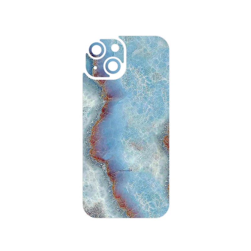 برچسب پوششی ماهوت مدل Blue_Ocean_Marble مناسب برای گوشی موبایل اپل iPhone 15