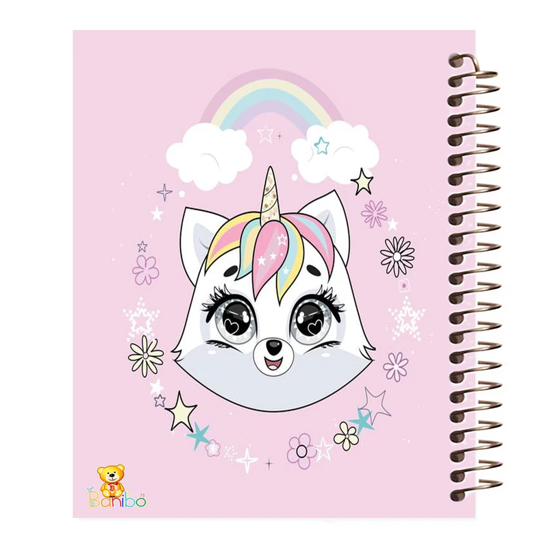 دفتر مشق 100 برگ بانیبو طرح تک شاخ  کد 567