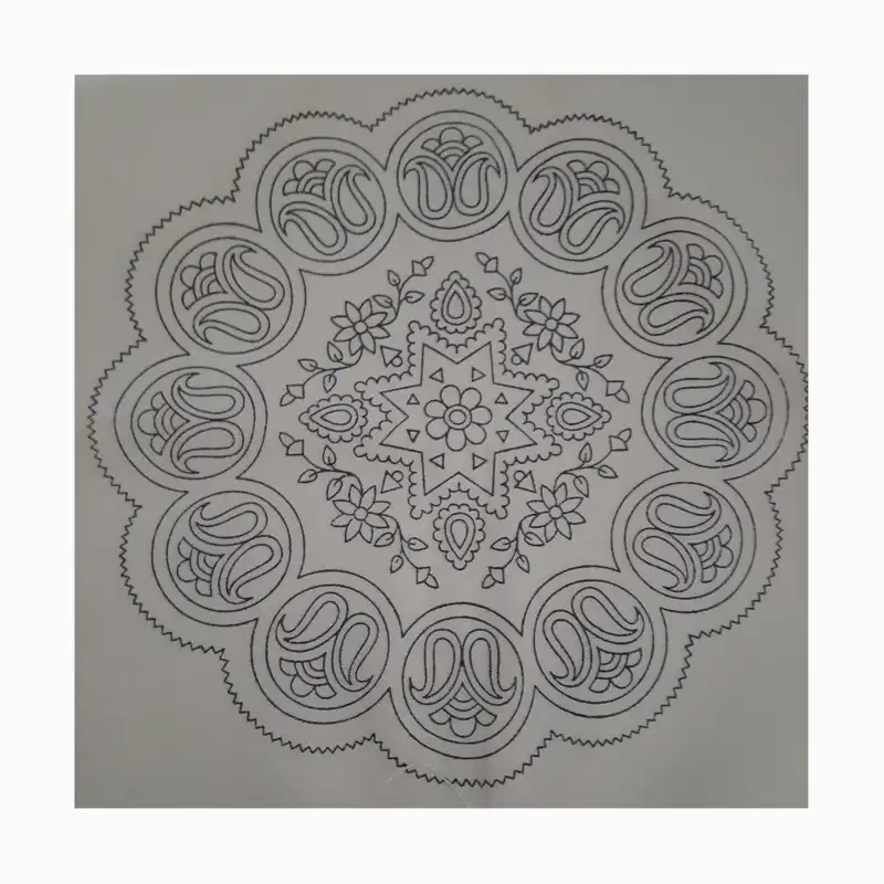 نقشه پته دوزی مدل ترنج کد 001