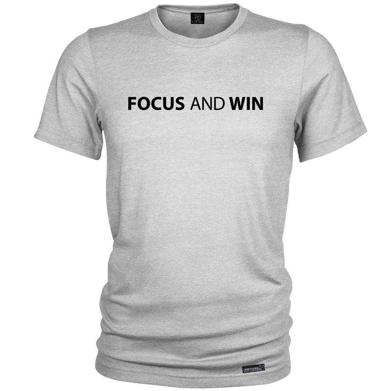 تی شرت آستین کوتاه مردانه 27 مدل Focus And Win کد MH968