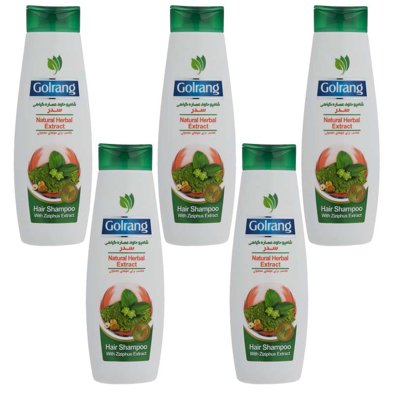 شامپو مو گلرنگ مدل Cedar حجم 400 میلی لیتر مجموعه 5 عددی 