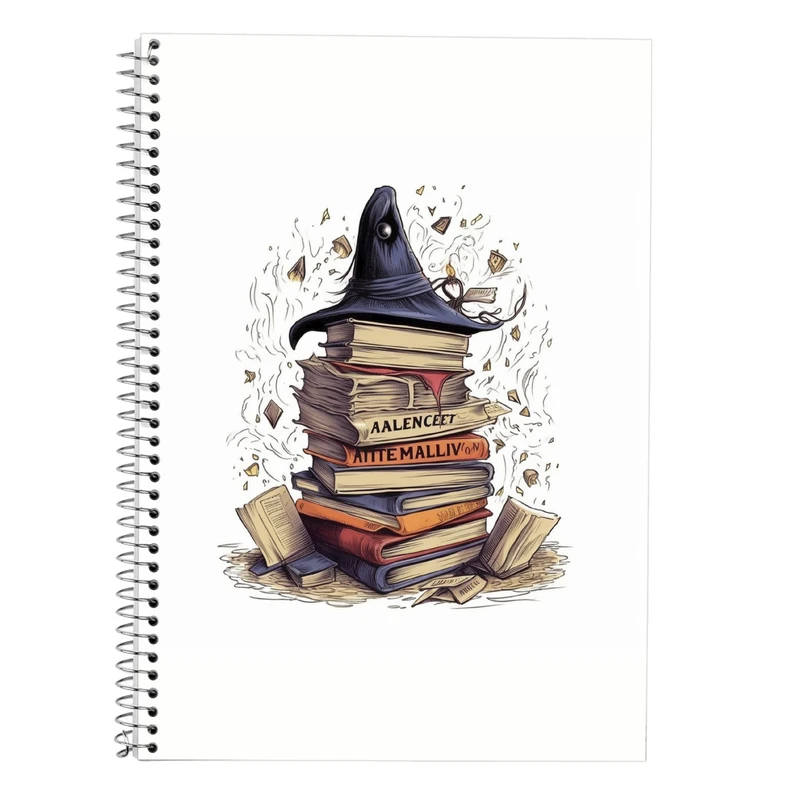 دفتر زبان 50 برگ مدوپد مدل سه خط طرح هری پاتر harrypotter کد DF10368