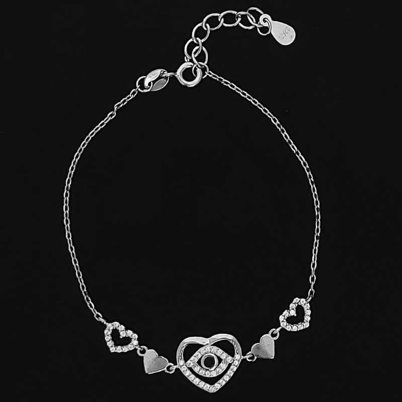 دستبند نقره زنانه مدل B83 دستبند نقره زنانه مدل B83